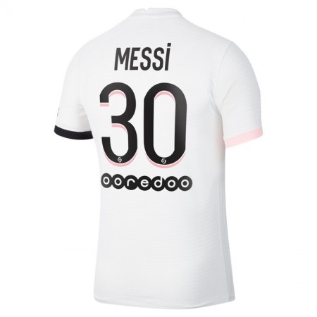 Billiga Fotbollströjor Paris Saint-Germain Lionel Messi 30 Borta tröja 2021/22 Kortärmad